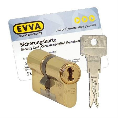 Цилиндр Evva 3KS 137 мм 66x71 ключ-ключ (латунь)